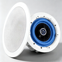 Haut-parleur encastré au plafond à haute sensibilité 90 dB 20-30 W, boîtier ABS, pour système de musique d'ambiance dans les cafés et hôtels