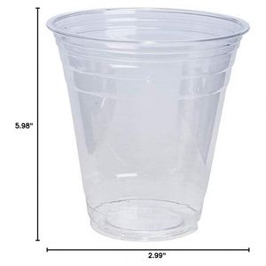 Custom 107mm Eco-Friendly Disposable Cups with Lids 14/16/20/24 oz Single Wall Plastic for Coffee Juice <b>Wine</b> Milkshake - Product Image 4