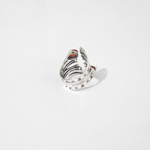 Belle bague en argent sterling 925 avec pierre précieuse en cornaline orange, réglable, collection de créateurs, bijoux en argent, meilleur prix - Product Image 3