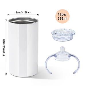 Sublimation Blank <strong>Kid</strong> Size 8oz 12oz 17oz Water Bottle Stainless Steel Insulated <strong>Tumbler</strong> with Lid and Straw - Product Image 4
