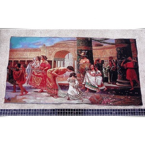 Di alta qualità 19x19 pollici Jacquard appesa a parete fabbrica all'ingrosso dio artigiano ubriaco inchiostro arazzo <span class=keywords><strong>commisurato</strong></span> stile di coordinazione - Product Image 1