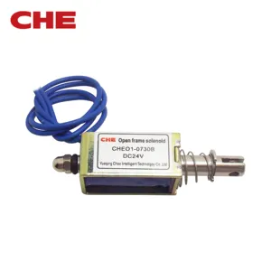 CHEO1-0730B 10Mm 6V 12V 24V Micro Push Pull Open Frame Solenoïde Miniatuur Solenoïde