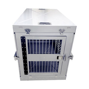 Gümüş 48 "XXL büyük ağır katlanabilir köpek sandık katlanabilir evcil hayvan kafesi köpek bölmesi - Product Image 5