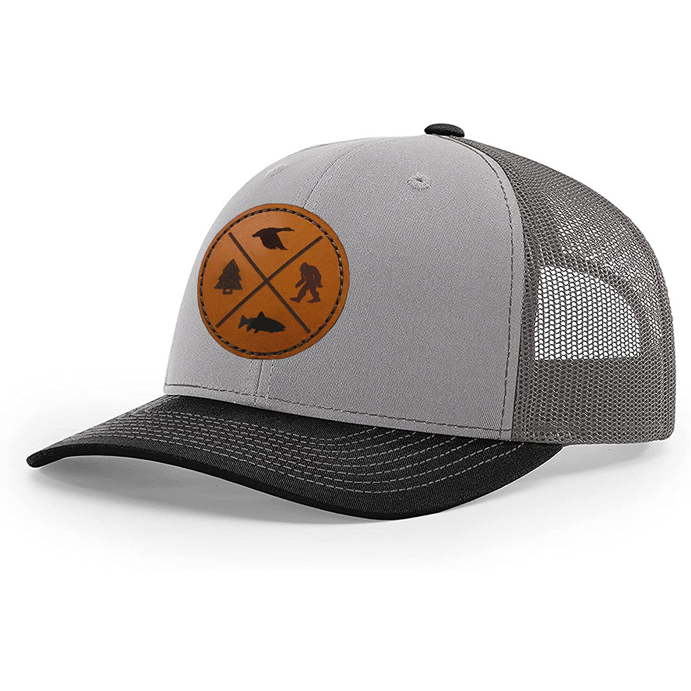 58cm Breathable Polyester Embroidery Baseball Caps 6 Panel Trucker Hat