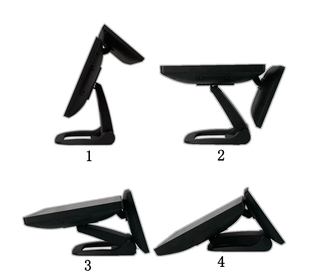 For Computer Single Screen  Folding Lcd Monitor Stand , Aluminum Stand