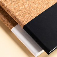 Ensemble de carnets A5 écologiques créatifs en grains de café et bois doux, carnet de notes portable pour journal intime