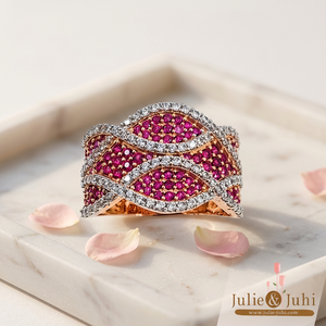 Anillo de dedo de oro amarillo real de 22 quilates para mujer, elegante, clásico, para fiesta, ocasión, diseño moderno y elegante, belleza duradera - Product Image 5