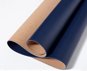 Tapis de <span class=keywords><strong>bureau</strong></span> multifonctionnel en cuir de liège antidérapant, résistant aux éclaboussures, Durable, grand tapis d'écriture, coussin de <span class=keywords><strong>bureau</strong></span> en cuir - Product Image 5