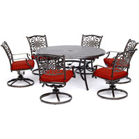 Meubles de jardin en aluminium coulé pivotants pour bistro, meubles de patio extérieurs, chaises et table pivotantes en métal pour l'extérieur