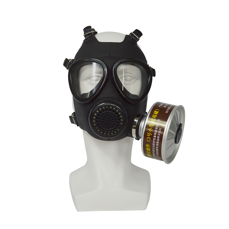 Masque à Gaz Intégral MF14 Avec Filtre 40mm - Protection Chimique, Silicone, Taille S/M