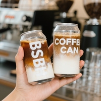 BSBH Canette à Logo Personnalisé en PET Transparent, Vide, pour Boissons Gazeuses, avec Couvercle Facile à Ouvrir