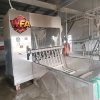 Ligne complète d'équipement d'abattage de porcs, machine de boucherie porcine, usine de transformation du porc, installation certifiée CE