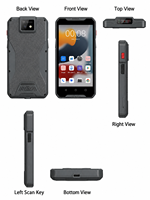 JR 927 Versión Europea, Lector de Códigos QR 2D con Android 13.0, Escáner de Códigos de Barras Portátil, NFC, IP67, PDA Industrial