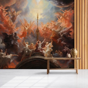 Papel pintado autoadhesivo <span class=keywords><strong>de</strong></span> estilo europeo The Heavenly Kingdom Odes to the Renaissance Murals - Product Image 3