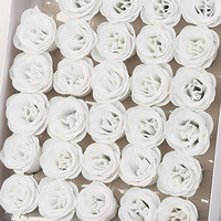 Fleur Artificielle de Rose en Soie, Tête Lumineuse à Paillettes Poudre d'Or, Vente en Gros pour Décoration Maison et Mariage