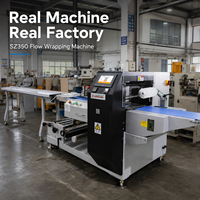 Machine d'emballage horizontale haute précision pour snacks de qualité alimentaire avec formateur de sacs réglable et outil d'emballage automatique