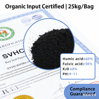 Engrais organique granulaire à base d'acide humique pour petits emballages, pureté 67-99%, libération rapide, commande minimum 1 kg, produit agricole