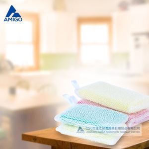 Éponge de nettoyage en maille brossée Amigo, motif diamant rectangulaire, pour casseroles et poêles de cuisine - Product Image 2