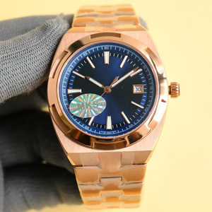 4500 Top Luxury Rose Gold Stainless Steel <b>Case</b> Royal Blue Dial Date Multifunctional Automatic Mechanical <b>Watch</b> - Product Image 1