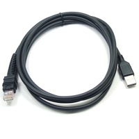 Câble USB blindé enroulé CBA-UF6-C12ZAR pour scanner de codes-barres Zebra DS3608 DS3678 LI3608