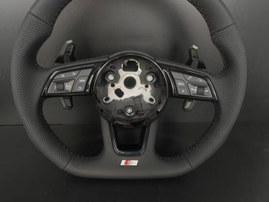Volante Sportivo in Pelle Stile RS per Audi A3 A4 A5 A6 <span class=keywords><strong>A7</strong></span> Q3 Q5 Q7 S Line - Product Image 3
