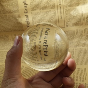 Esfera de Cristal Transparente de Alta Calidad K9 de 3 Pulgadas (80 mm), Bola de Cristal Fengshui en Blanco para Grabado Láser 3D, Ideal para Regalos - Product Image 6