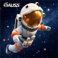 Grand Astronaute Gonflable à l'Hélium avec LED, Décoration de Scène de Style Astronaute, Personnage de Dessin Animé Gonflable d'Extérieur