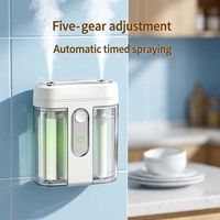 Diffuseur d'arômes à air froid avec capacité de 10 à 50 ml, en plastique, à fixation murale ou sur table, double usage