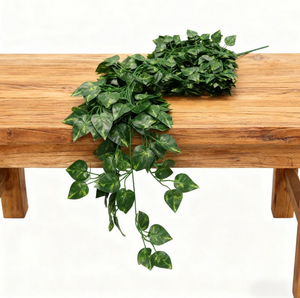 Feuilles en plastique fleur <span class=keywords><strong>ameublement</strong></span> décoratif Evergreen ménage articles divers - Product Image 2
