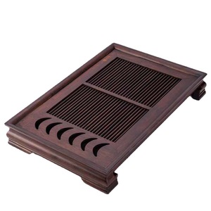 Carbonized Bamboo <b>Tea</b> Tray Square Drainage Type For Kung Fu <b>Tea</b> <b>Set</b> Home Use - Product Image 5