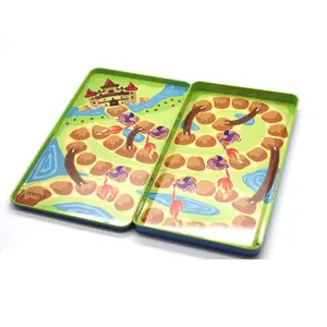 定制铅笔锡盒长方形热卖儿童扑克牌礼品锡盒包装供应商