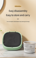 Nouvelle arrivée 2026, mini lave-linge sécheuse entièrement automatique 2 en 1, faible bruit, compact, pour les vêtements de bébé, les sous-vêtements