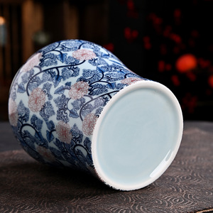 Tarro de almacenamiento de cocina de <span class=keywords><strong>precio</strong></span> más bajo contenedores de cerámica azul y blanca mercado de la India como productos de decoración del hogar - Product Image 4