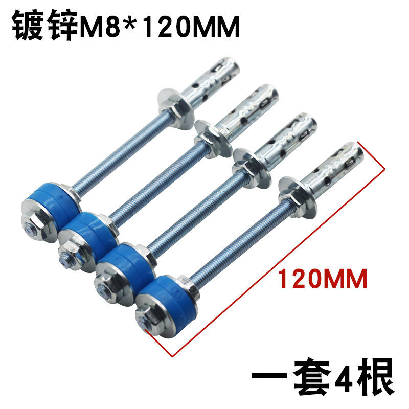 ชุดราวแขวนชุบสังกะสี M8*120มม. (4 ชิ้น)