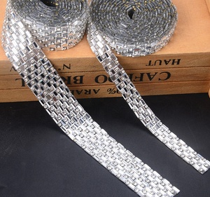 Chaîne de dentelle en cristal à transfert de strass, strass thermocollants pour chaussures, vêtements, sacs, robe de mariée - Product Image 4