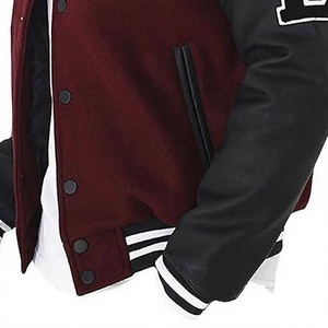 Chaqueta de Invierno Estilo Letterman de Alta Calidad LONG MISSION INDUSTRY, Nuevo Estilo Moderno, 100% Algodón y Lana, Transpirable e Informal - Product Image 6