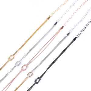 Regalo di San <span class=keywords><strong>Valentino</strong></span> Unisex Braccialetto a Nodo d'Amore per Coppia Collana con Catena a Serpente e Nodo <span class=keywords><strong>Bracciale</strong></span> per Coppie - Product Image 5