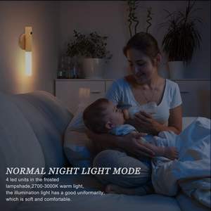 Lampe murale magnétique intelligente à détecteur de mouvement LED rechargeable pour cuisine et armoire en bois – Vente en gros - Product Image 2