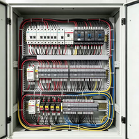 Armoire de commande PLC Fuken IP55 personnalisée en usine avec serrure à poignée dissimulée, pour tension et courant, utilisation intérieure/extérieure, transmission d'énergie industrielle