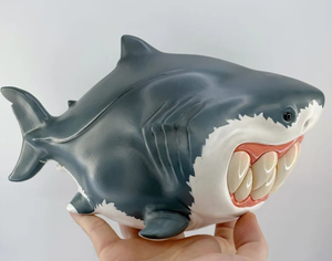 Figurine créative requin abeille figurine en résine petit animal ornements pour salon table <span class=keywords><strong>de</strong></span> bureau étagère cadeau d'anniversaire - Product Image 5