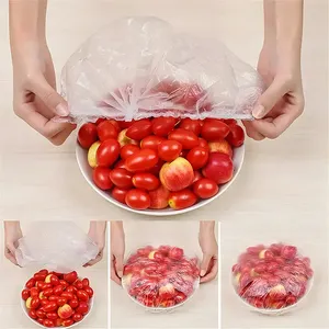 Copri cibo monouso in plastica avvolgente coperchi per alimenti elastici per ciotole di frutta tazze cappelli di conservazione cucina fresco conservando borsa