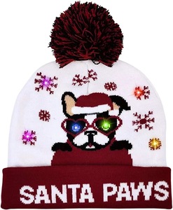 หมวกไหมพรม LED ปีใหม่ 2025 หมวกคริสต์มาสเรืองแสง อุ่นสบาย สำหรับเด็กและผู้ใหญ่ ตกแต่งปีใหม่และคริสต์มาส - Product Image 5