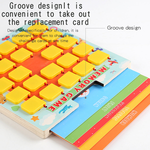 Flip to Win <span class=keywords><strong>Jeux</strong></span> <span class=keywords><strong>de</strong></span> <span class=keywords><strong>société</strong></span> en bois Essentiels pour les voyages en voiture Jouets Jeu <span class=keywords><strong>de</strong></span> mémoire pour enfants <span class=keywords><strong>de</strong></span> 4 à 8 ans - Product Image 2