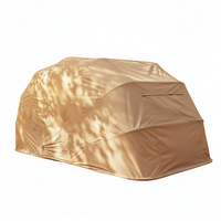 Abri de voiture pliable à toit en arche, imperméable, avec structure métallique, abri de stationnement portable pour une seule voiture, garage extérieur