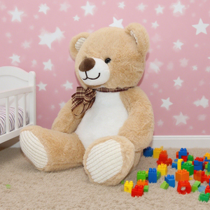 Orsacchiotto <span class=keywords><strong>Gigante</strong></span> Personalizzato Unisex per Compleanno, <span class=keywords><strong>Peluche</strong></span> Morbido Kawaii con Fodera in Rete e Fiocco - Product Image 3