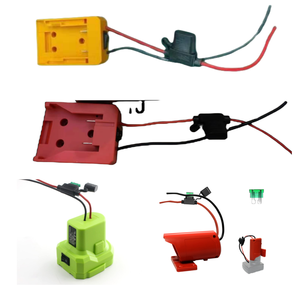 Adaptador de batería para <span class=keywords><strong>herramienta</strong></span> eléctrica de 18V, montaje de fuente de alimentación con cables, conector convertidor de batería, adaptador de corriente DIY - Product Image 6