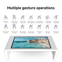 Table tactile interactive intelligente pour jeux de café avec écran LCD HD de 55 pouces, multi-touch capacitif