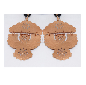 New Europe Pure Copper <b>Handmade</b> <b>Earrings</b> Fashion trending <b>earrings</b> 2026 Latest for Wholesale Copper <b>Earrings</b> for Girls and Women - Product Image 5