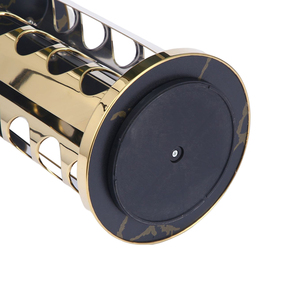 Portaspezie <span class=keywords><strong>rotante</strong></span> in acciaio inossidabile 201 con 12 vasetti di bottiglie di vetro - Product Image 5