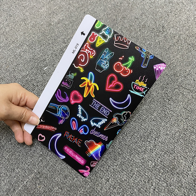Fonlyu Embossed Shiny 3D Laser Phone Skin Stickers Rear Anime Back Skin for Y22 Plus Hydrogel Film Cutter Machine Factory Supply